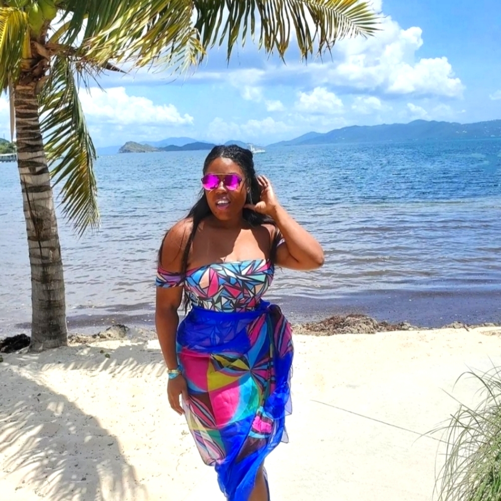 Geo Multicolored One Piece Swimsuit. Multiple sizes available (XS-M) NWT